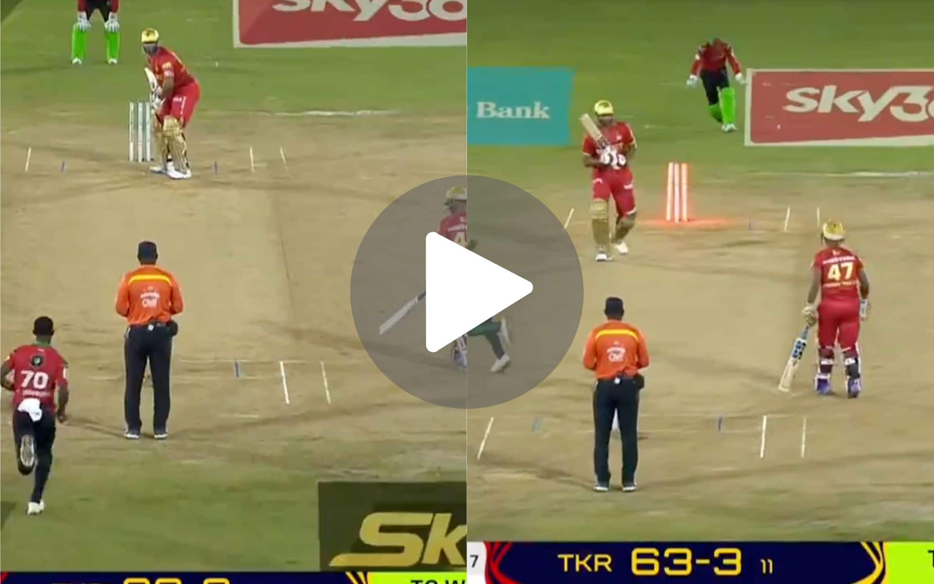 [Watch] Hero From Gabba Test Takes Flight After Cleaning Up Kieron Pollard In CPL 2024